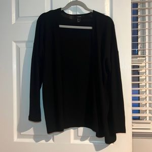 Black knit cardigan